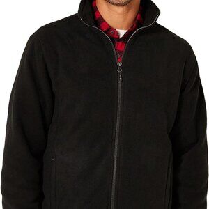 Men's Black Fleece Jacket Size L